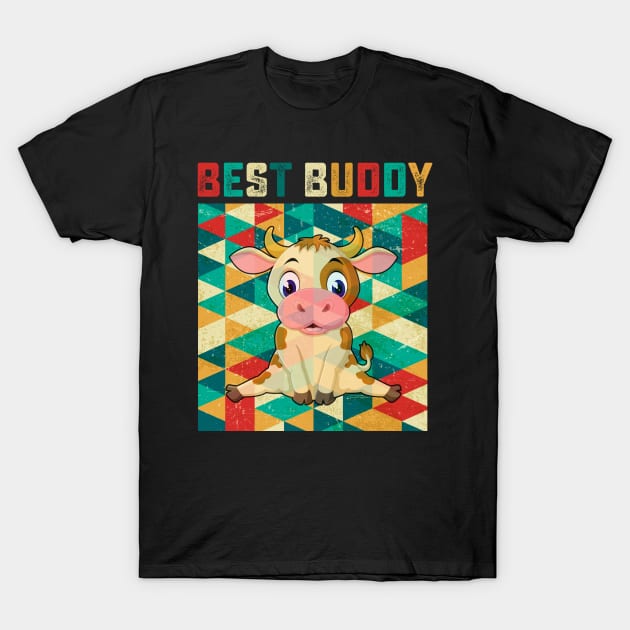 Best Buddy Cow T-Shirt by danieldamssm